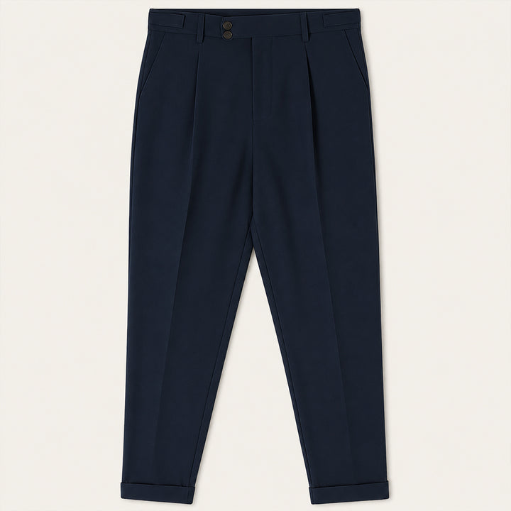The Dromana Men’s Tailored Smart Slim Fit Pleated Dress Pants
