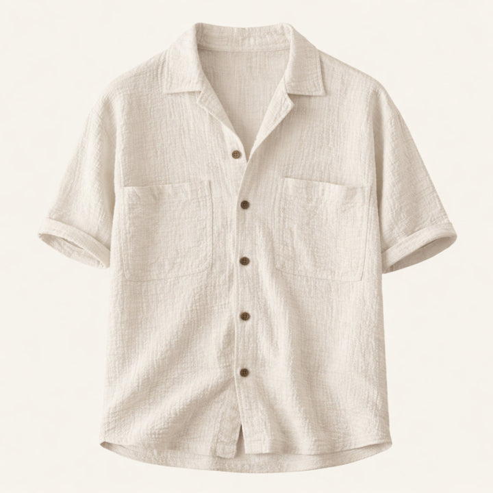 The Mayfair Men’s Relaxed Fit Textured Linen Blend Shirt