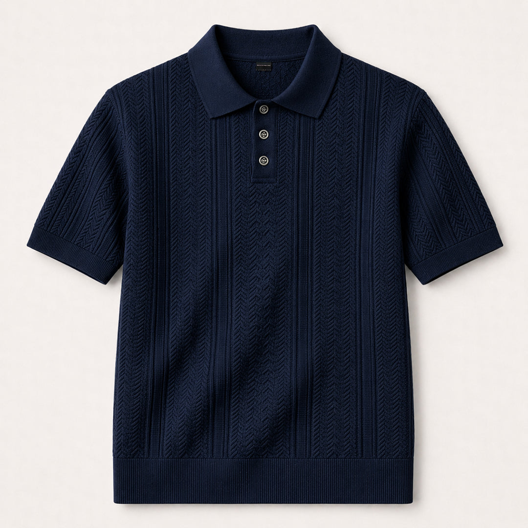 The Monopoli Men’s Breathable Business Knit Polo Shirt