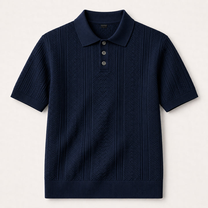 The Monopoli Men’s Breathable Business Knit Polo Shirt
