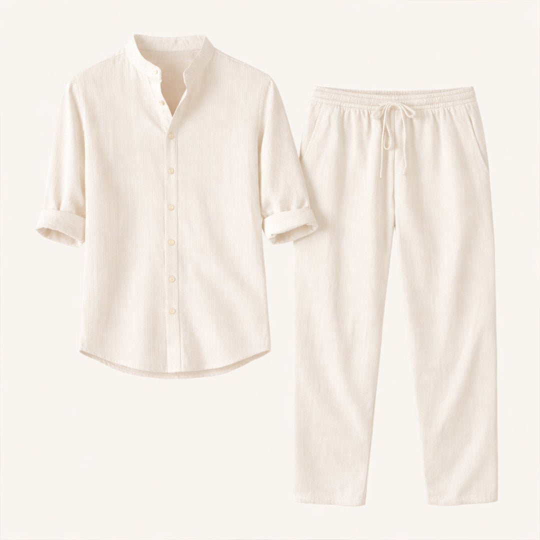 The Hampton  Men’s Summer Lightweight Set – Shirt & Pants
