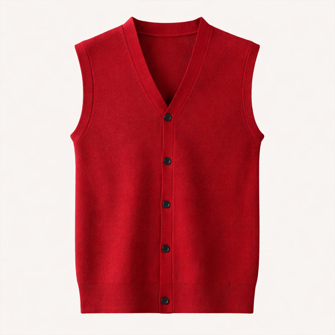 The Dolcedo Men’s Button Down Knit Sweater Vest