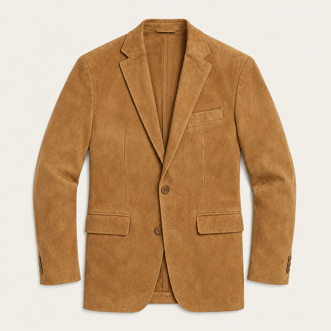 The Policoro Men’s Single Breasted Blazer with Notched Lapel