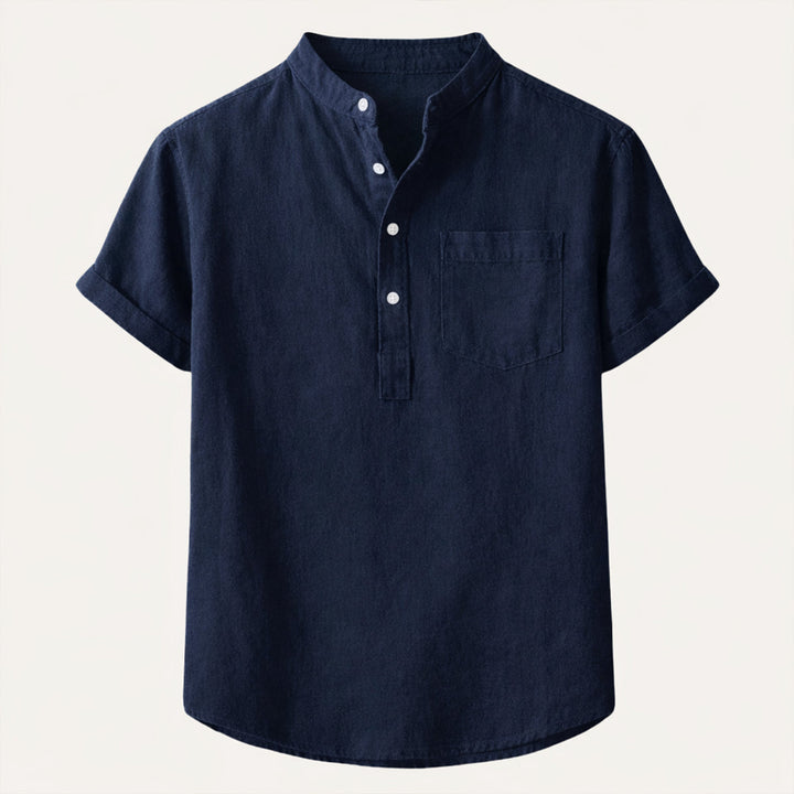 The Hyde Park Men’s Casual Summer Basic Shirt with Chest Pocket