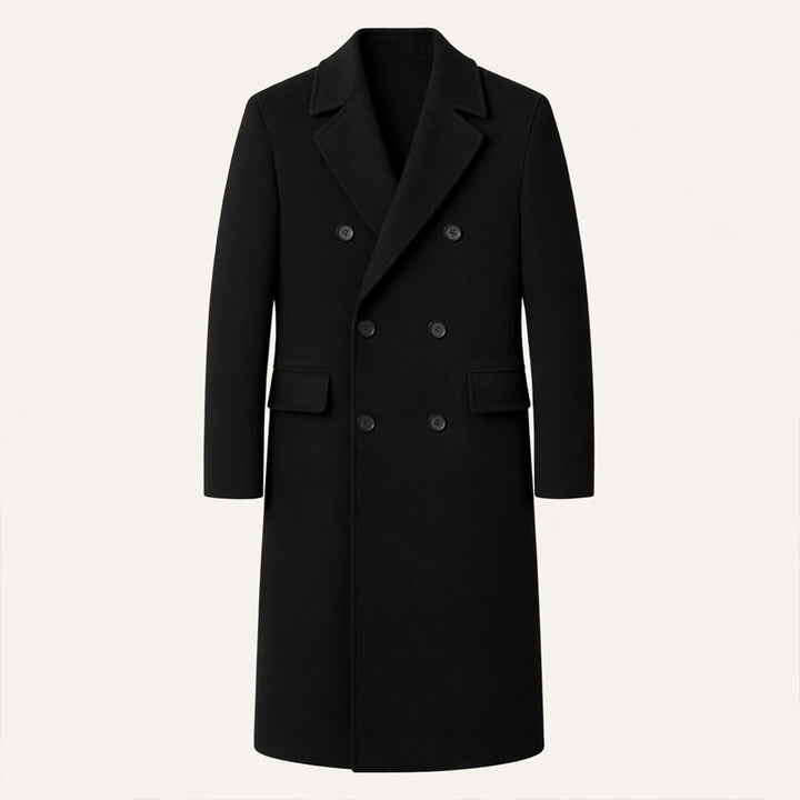 The Ravello Men’s Elegant Long Double Breasted Trench Coat