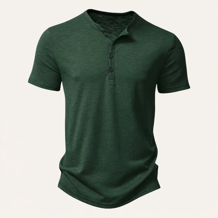 The Windsor Men’s Casual Henley Collar Summer T Shirt