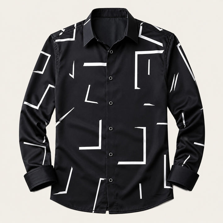 The Livorno Men’s Western Style Shirt Cowboy Print Trendy Shirt