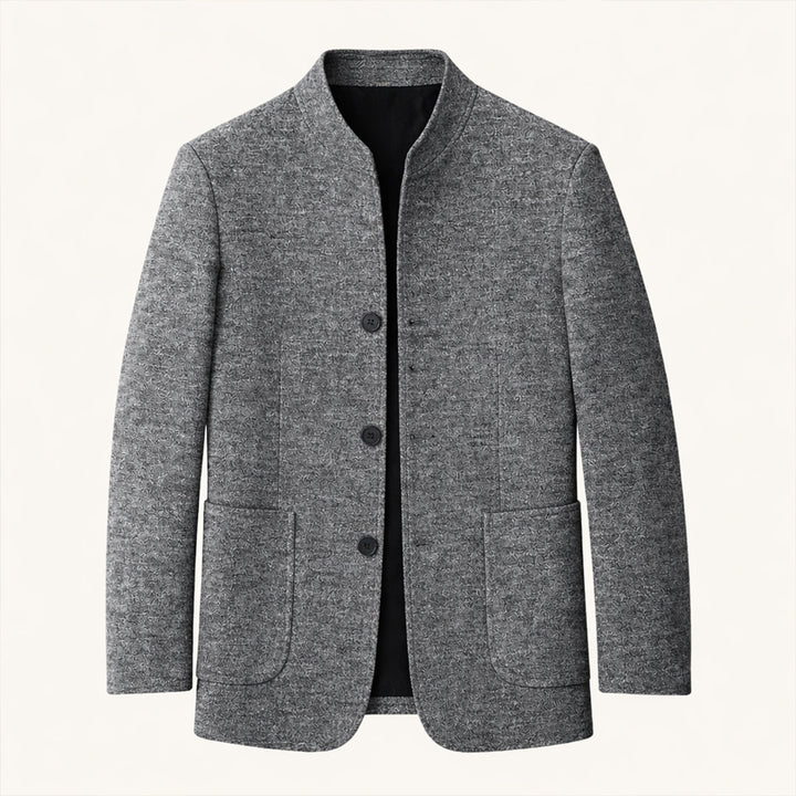 The Alghero Men’s Warm Fleece Stand Collar - Wedding Guest - Blazer