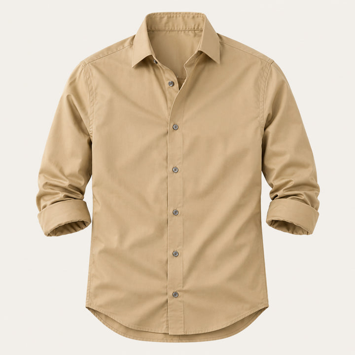 The Lignano Men’s Slim Fit Stretch Button Down Business Shirt
