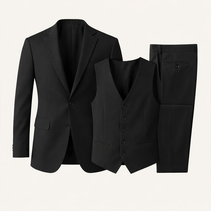 The Silverwood Men’s 3 Piece Slim Fit Suit – Elegant Blazer, Waistcoat & Pants Set