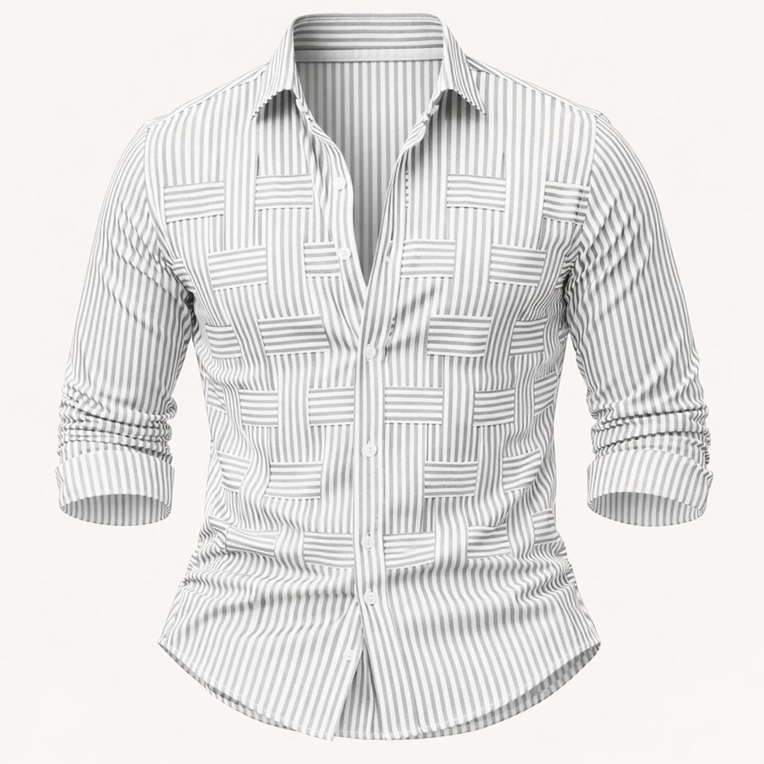 The Stratford Men’s Breathable Striped Wrinkle Resistant Shirt