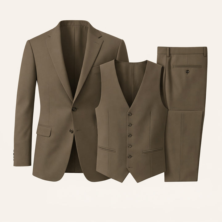 The Silverwood Men’s 3 Piece Slim Fit Suit – Elegant Blazer, Waistcoat & Pants Set