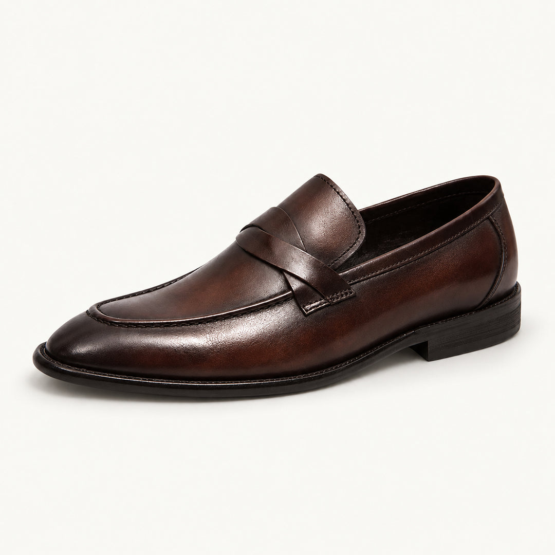 The Adriatic Men's Elegant Leather Penny Loafers