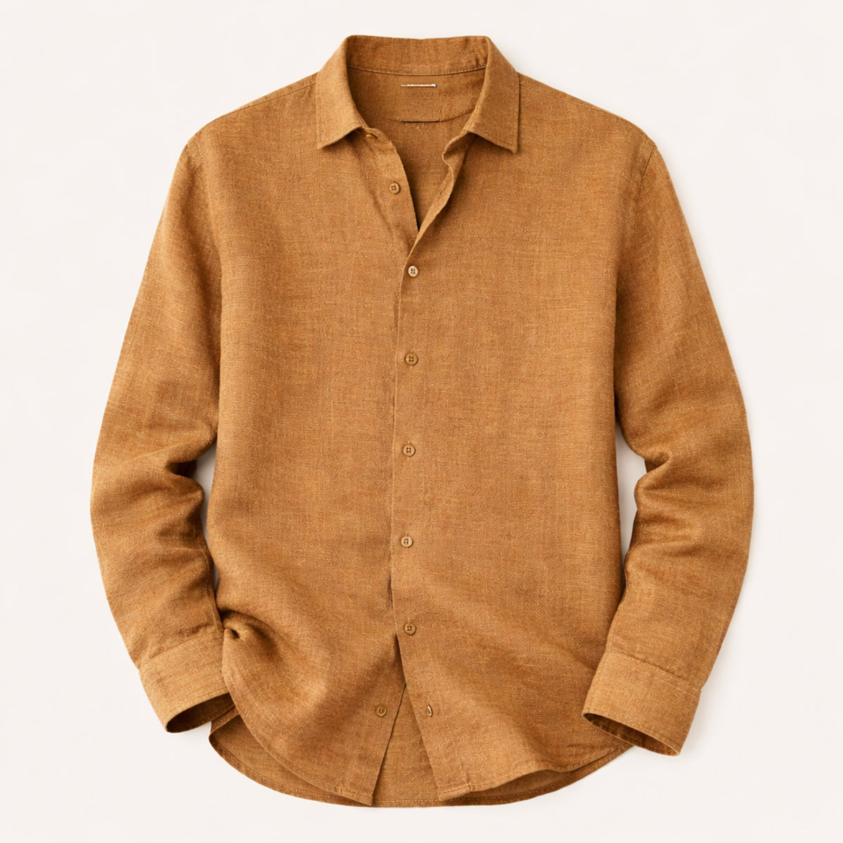 The Cedar Ridge Hill Men’s Trendy Loose Fit Linen Button Up Shirt