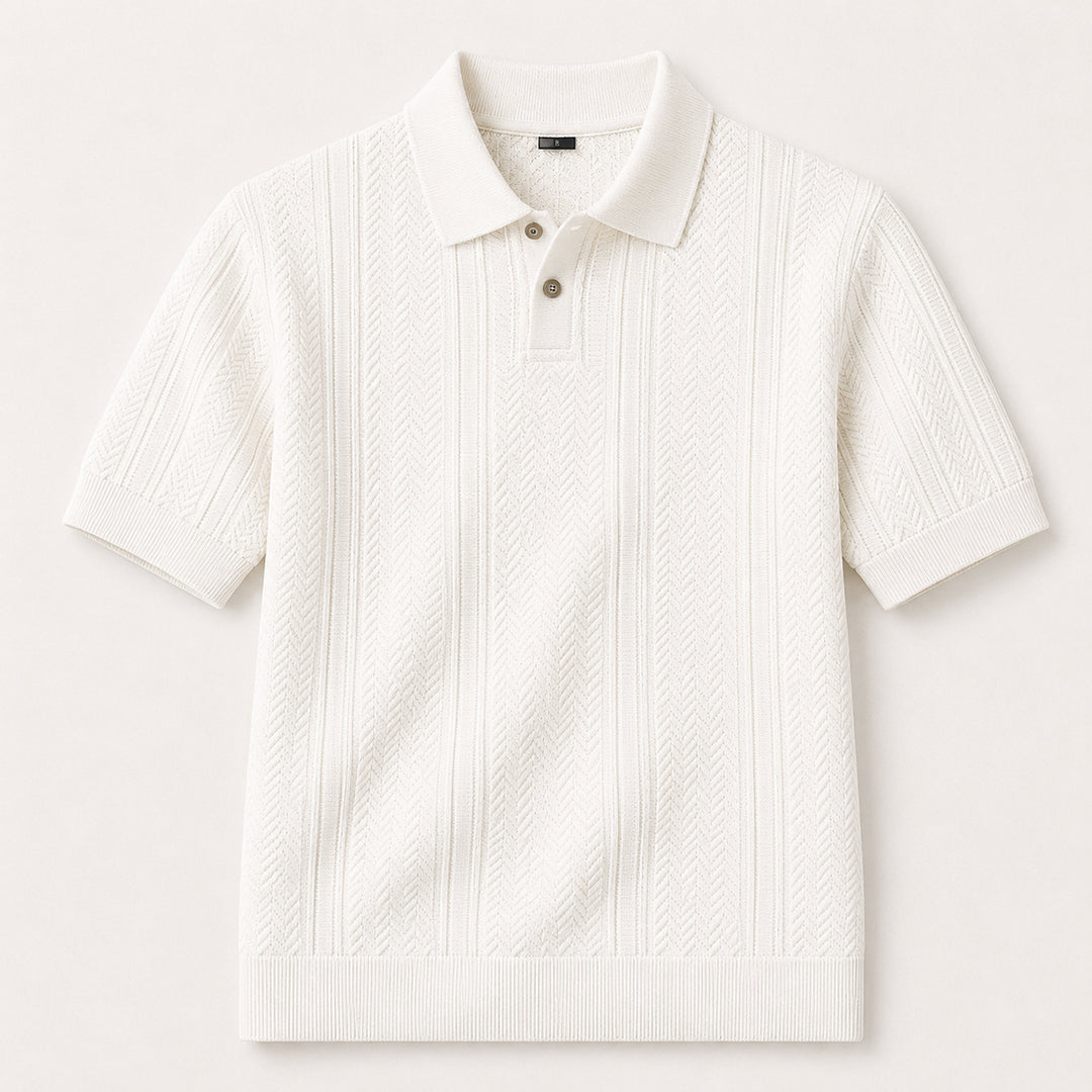 The Monopoli Men’s Breathable Business Knit Polo Shirt