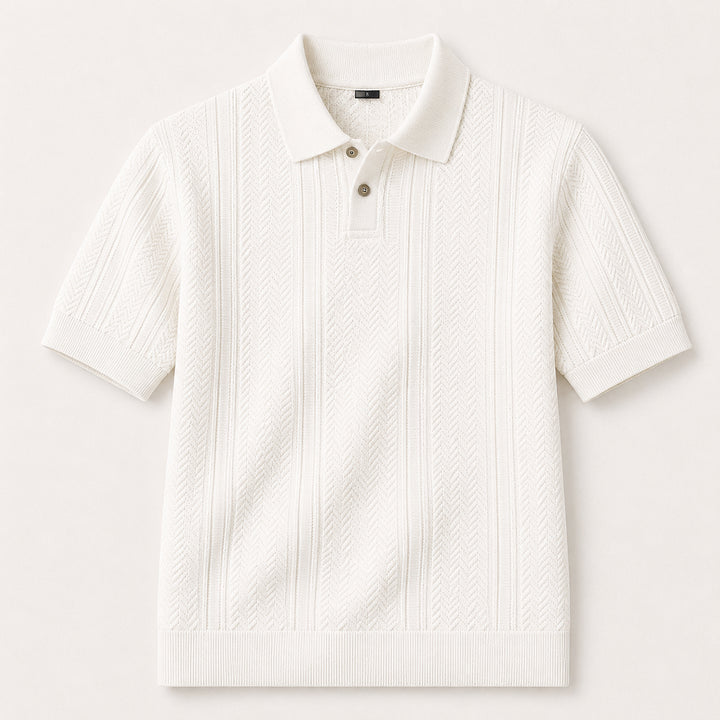 The Monopoli Men’s Breathable Business Knit Polo Shirt