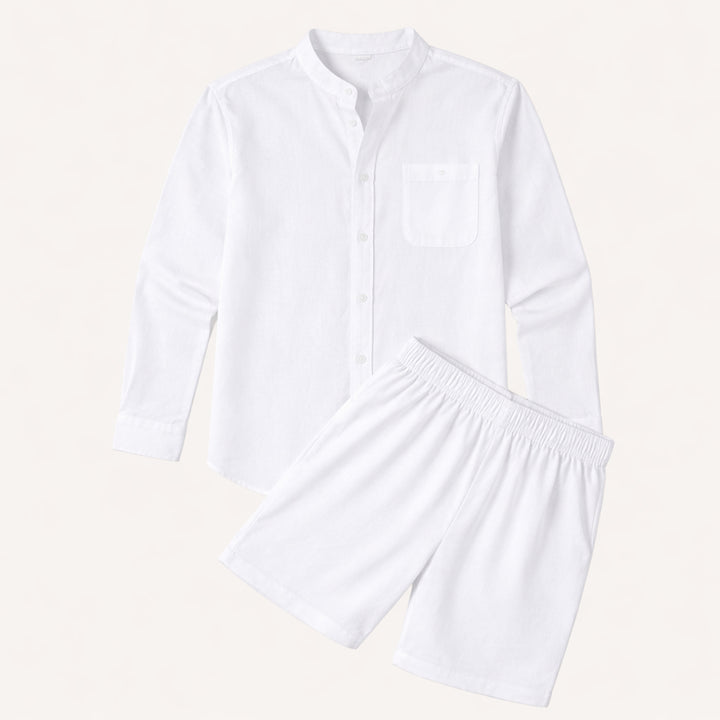 The Algrave Linen Set – Summer Co Ord for Men