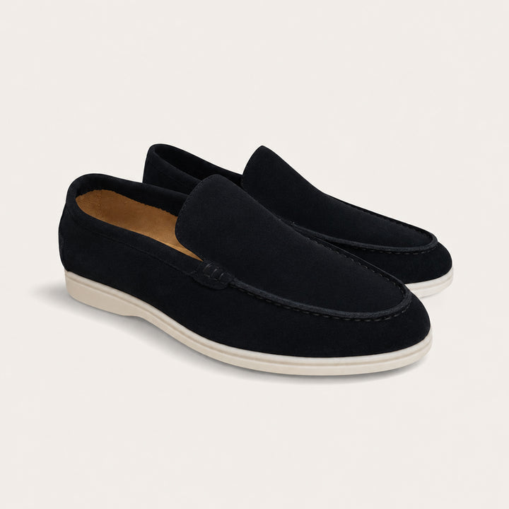 The Hepburn Men’s Casual Suede Loafers with Rubber Sole