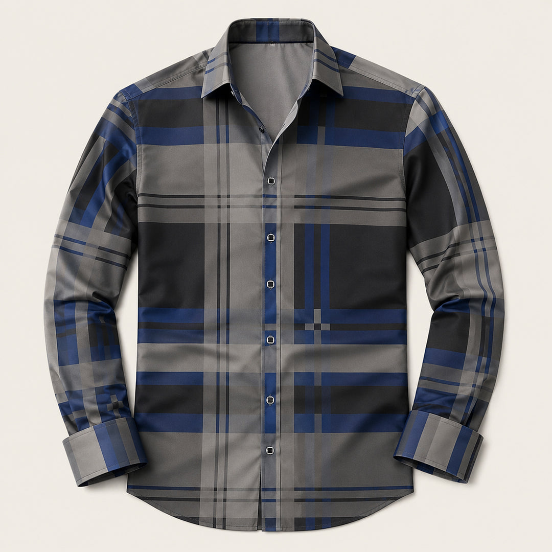 The Livorno Men’s Western Style Shirt Cowboy Print Trendy Shirt