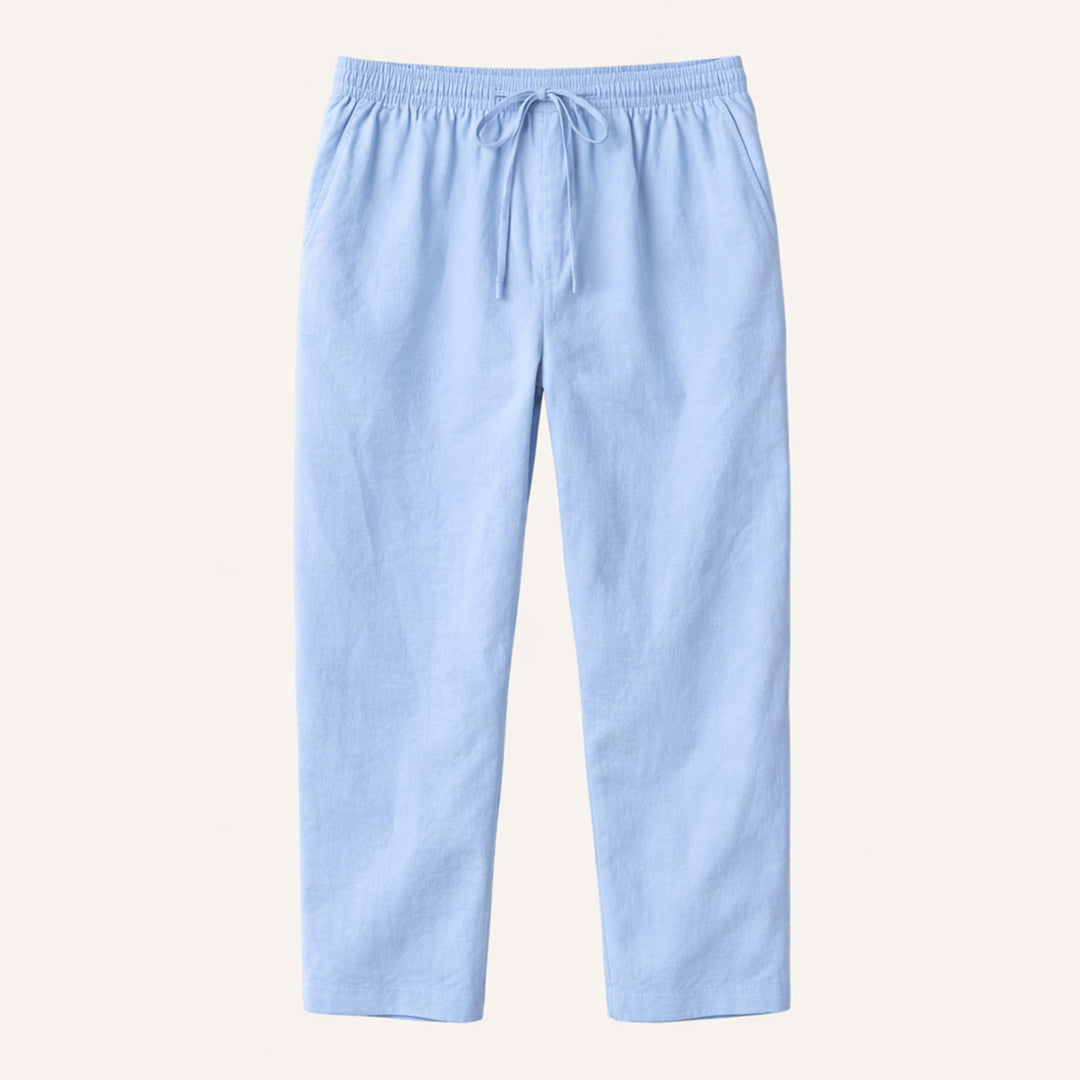 The Meadowgate Men’s Lightweight Breathable Drawstring  Cotton Linen Pants
