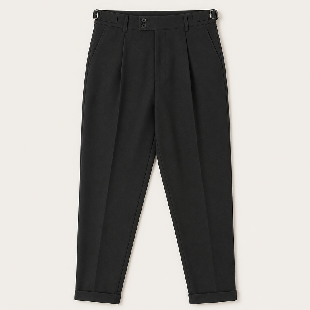 The Dromana Men’s Tailored Smart Slim Fit Pleated Dress Pants