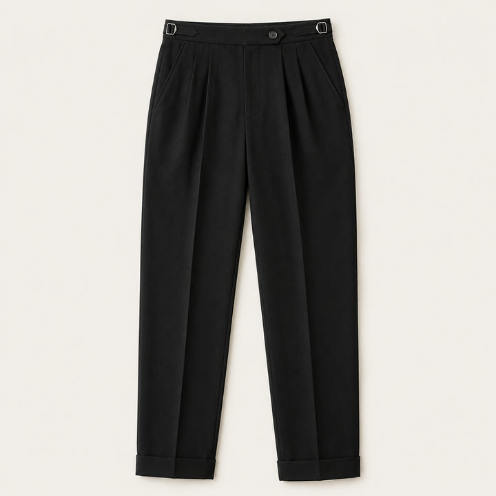 The Riva Garda Men’s High Waist Double Pleated Pants