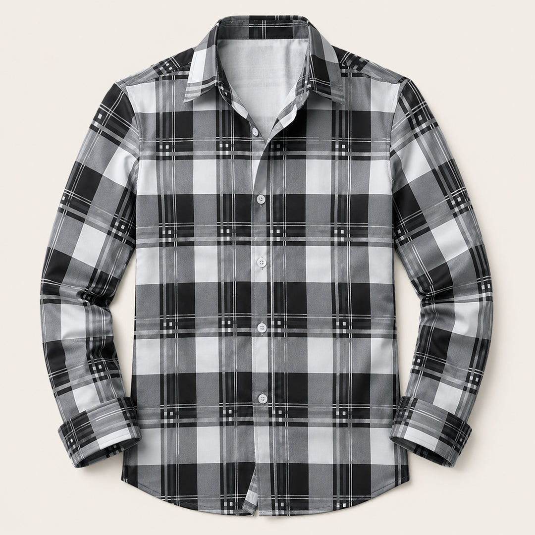 The Livorno Men’s Western Style Shirt Cowboy Print Trendy Shirt