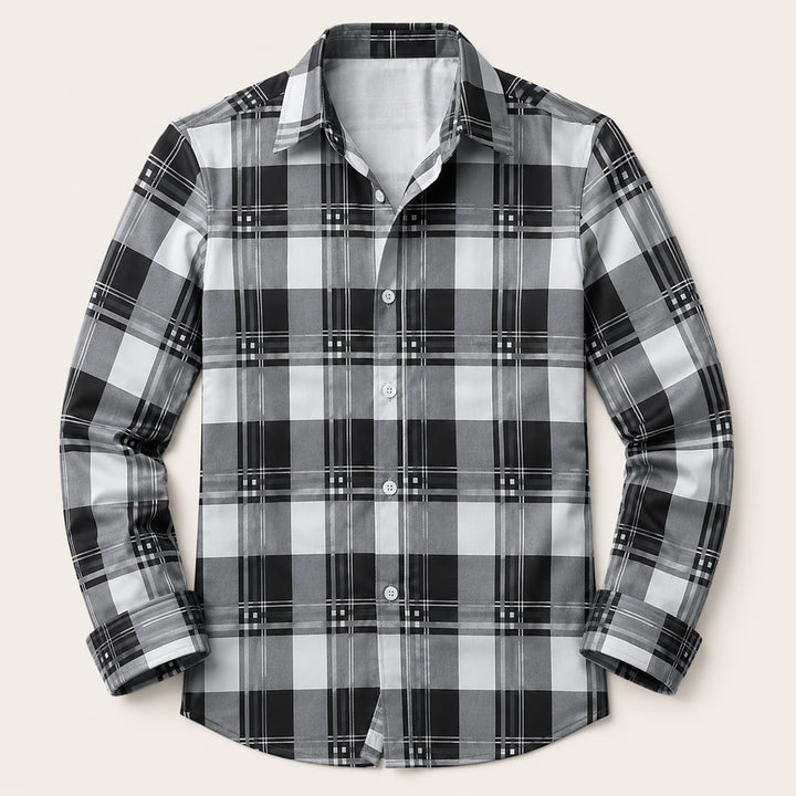 The Livorno Men’s Western Style Shirt Cowboy Print Trendy Shirt