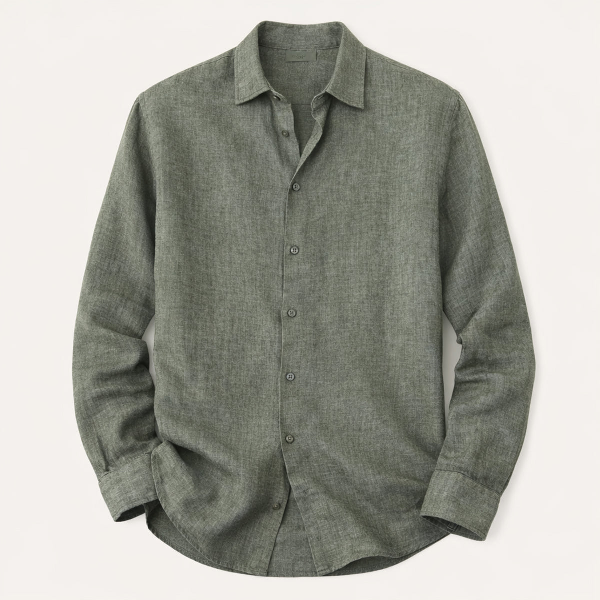 The Cedar Ridge Hill Men’s Trendy Loose Fit Linen Button Up Shirt