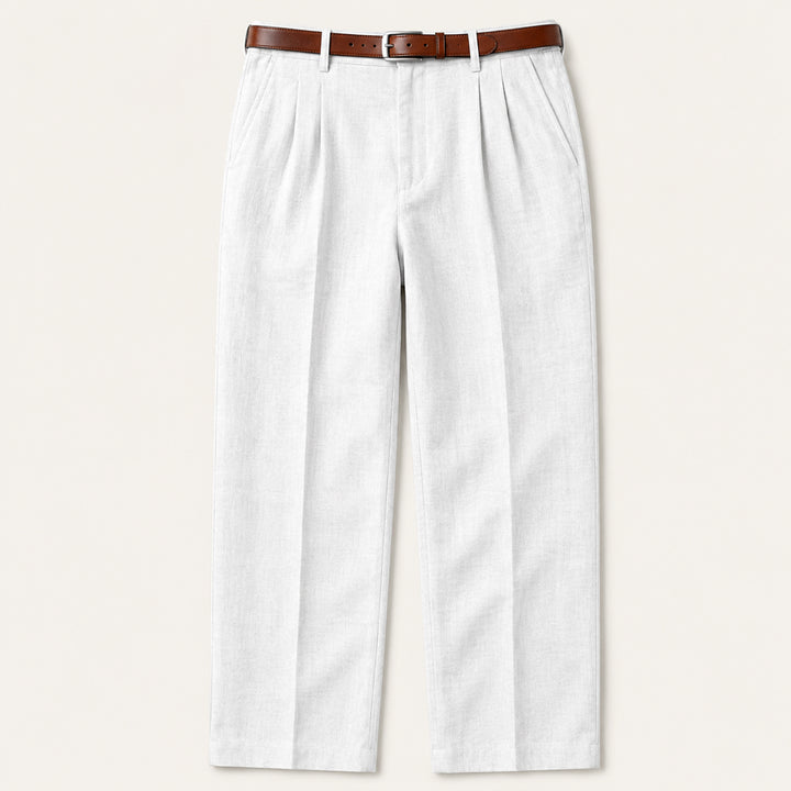 The Millhaven Men's Vintage Casual Pleated Straight Pants