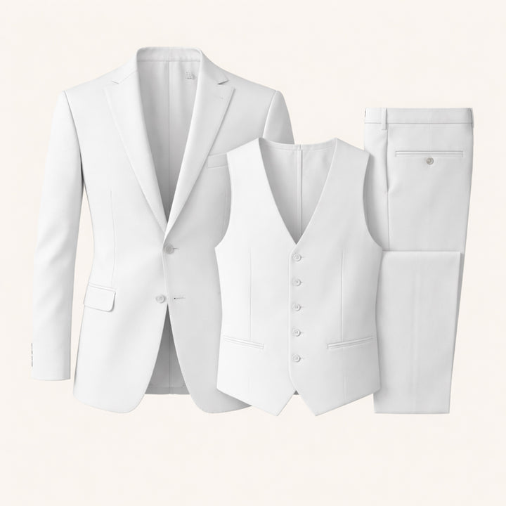The Silverwood Men’s 3 Piece Slim Fit Suit – Elegant Blazer, Waistcoat & Pants Set