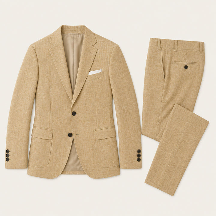 The Sheffield Men’s Slim Fit Set – Two Piece Business Wedding Suit