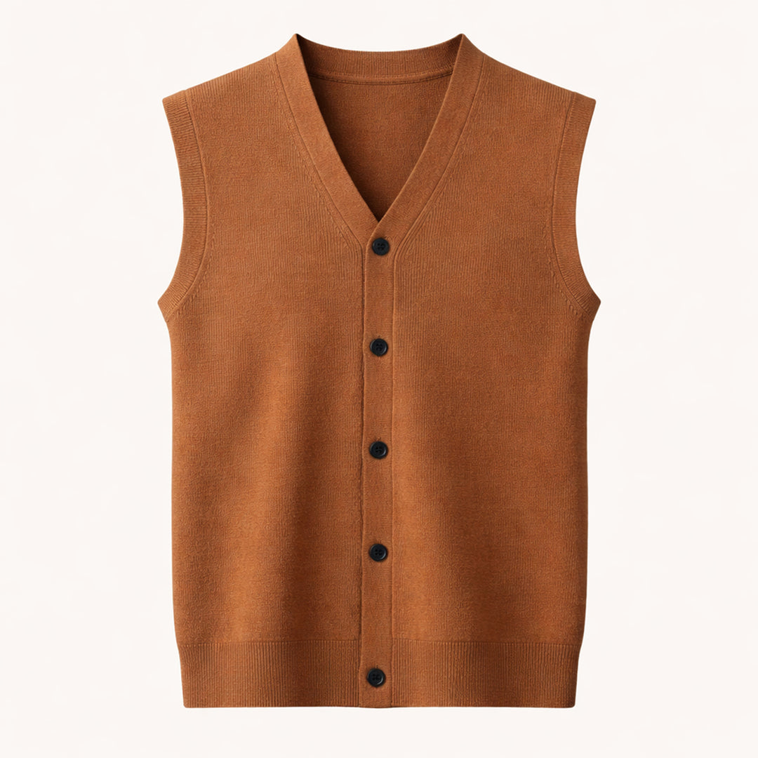 The Dolcedo Men’s Button Down Knit Sweater Vest