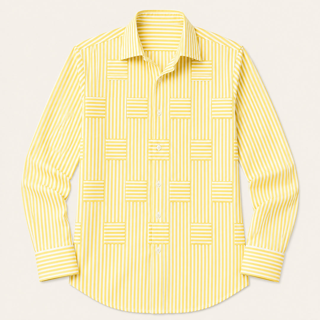 The Foxborough Men’s Casual Striped Wrinkle Resistant Shirt