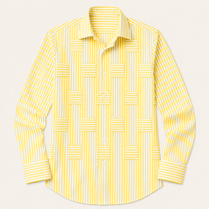 The Foxborough Men’s Casual Striped Wrinkle Resistant Shirt