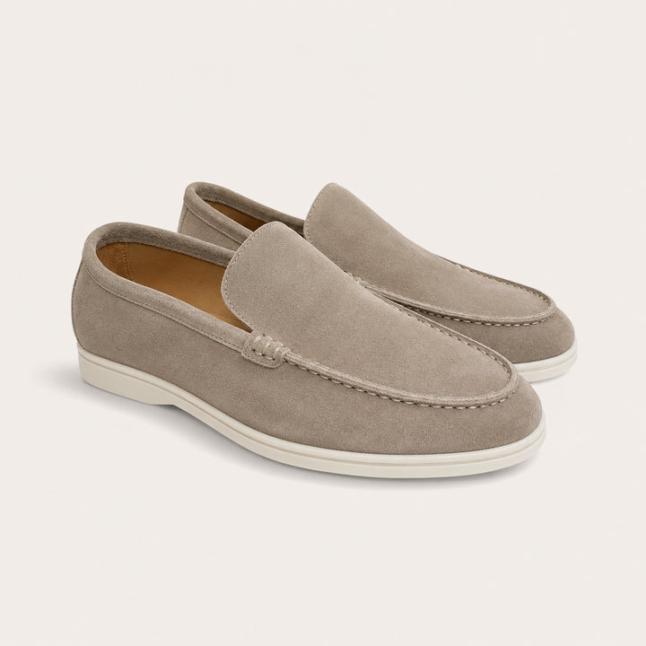 The Hepburn Men’s Casual Suede Loafers with Rubber Sole
