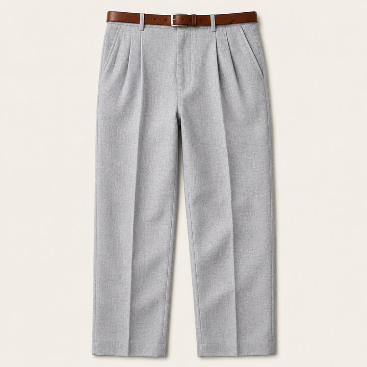 The Millhaven Men's Vintage Casual Pleated Straight Pants