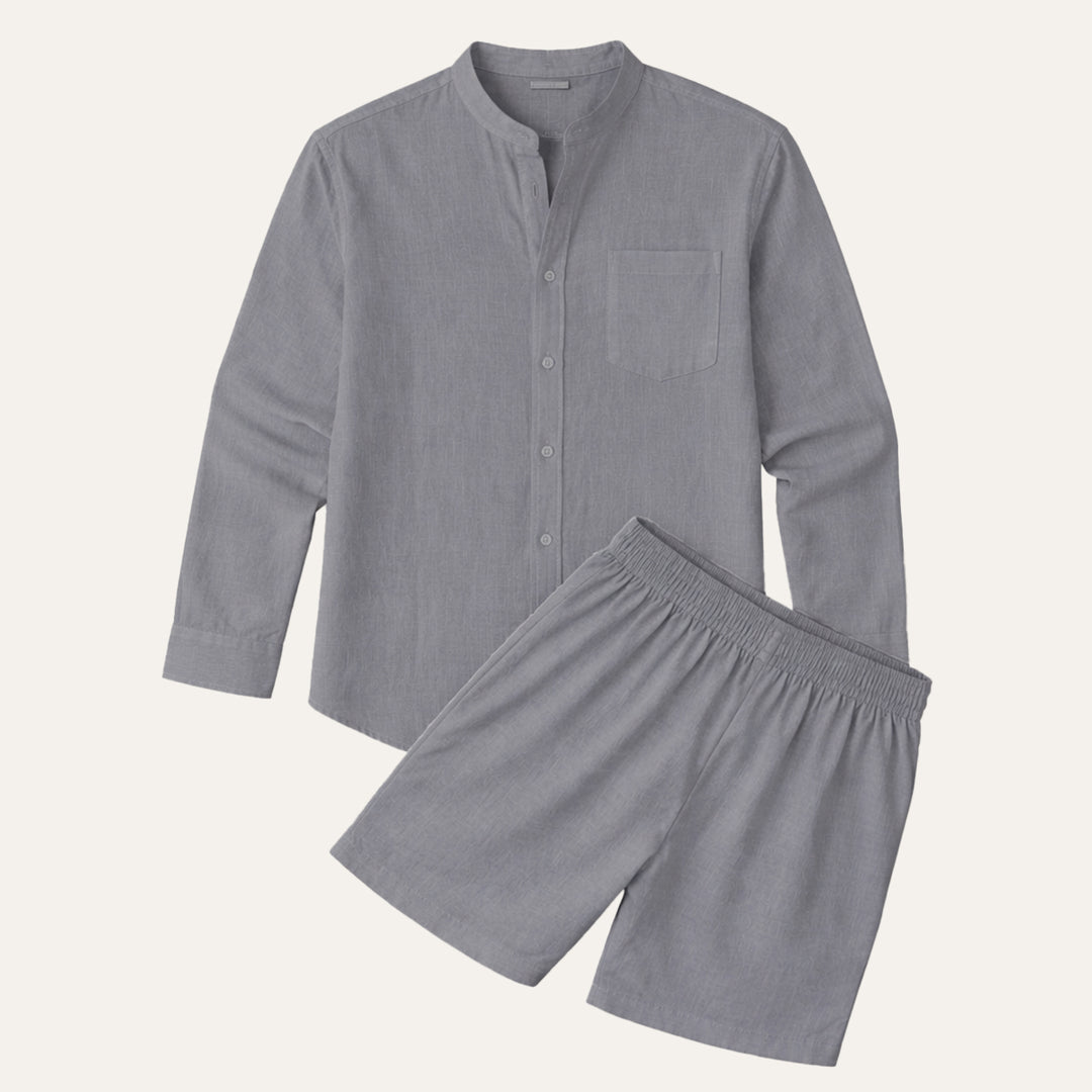 The Algrave Linen Set – Summer Co Ord for Men