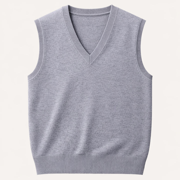 The Riverdale Men’s V Neck Sleeveless Knit Sweater Vest for Layered Look
