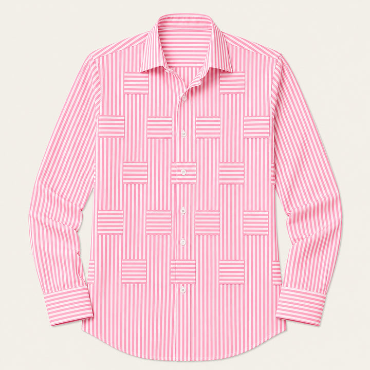 The Foxborough Men’s Casual Striped Wrinkle Resistant Shirt