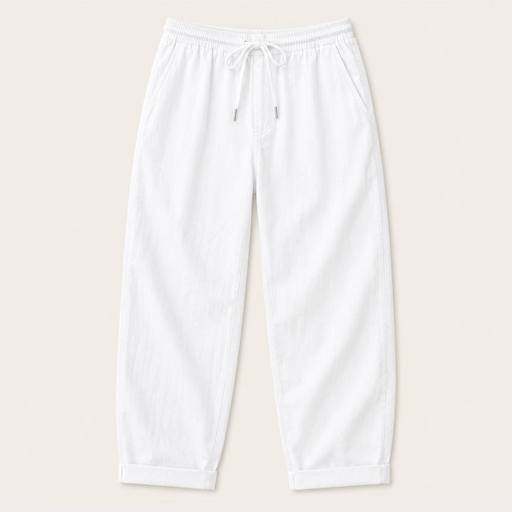 The Maple Ridge Men’s Cotton Linen Wide Leg Pants