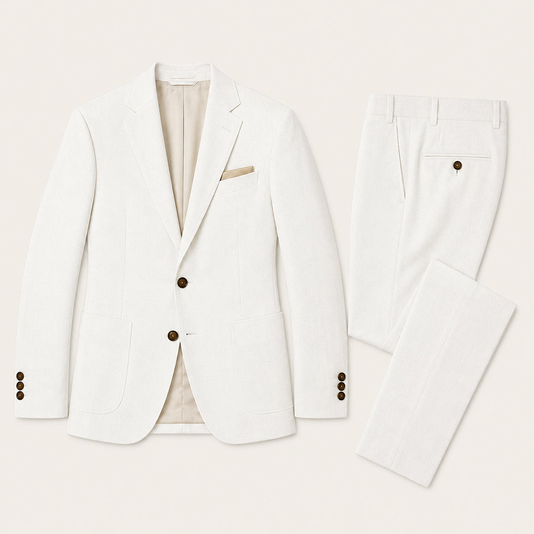 Men’s Slim Fit Set – Two Piece Business Wedding Suit