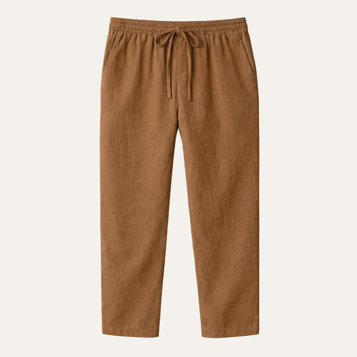 The Meadowgate Men’s Lightweight Breathable Drawstring  Cotton Linen Pants