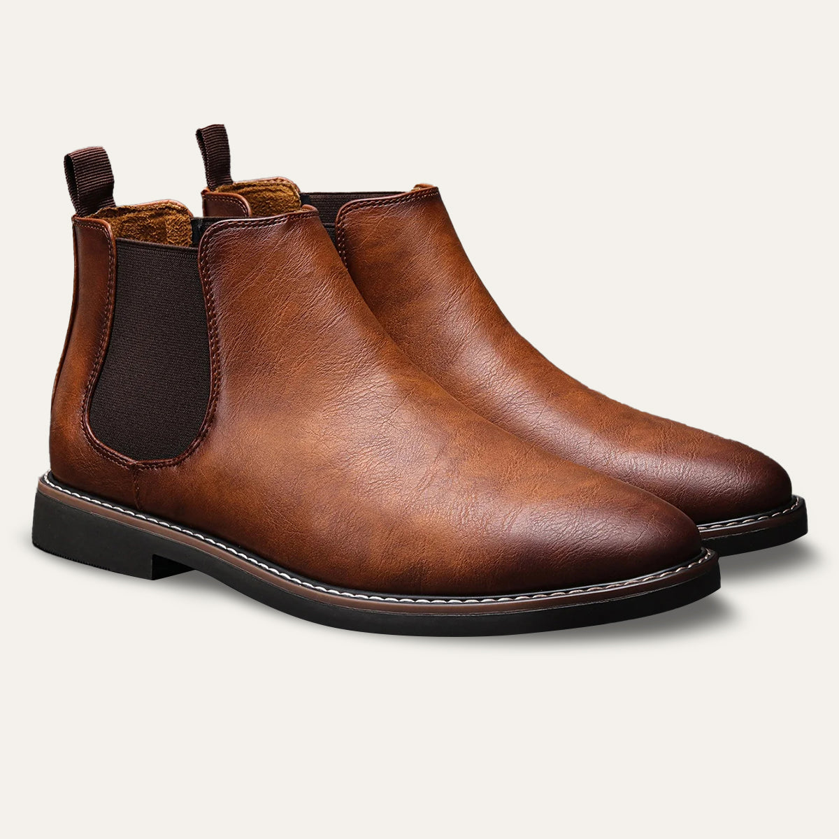 The Staffordshire Men's Classic Leather Chelsea Ankle Boots