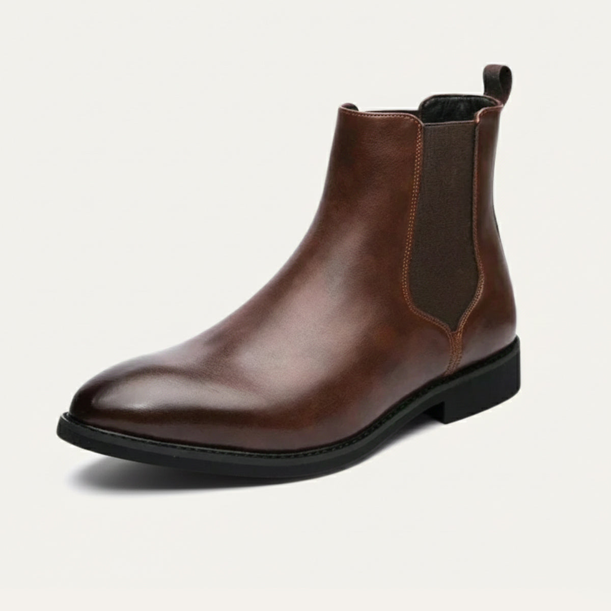 The Cobblestone Men’s Classic Ankle Slip On Leather Boots