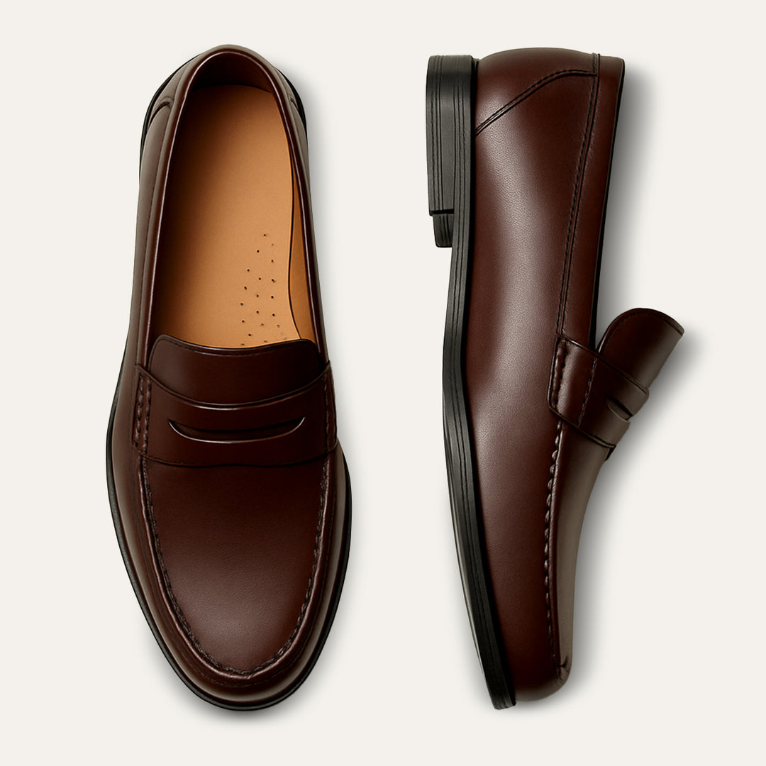 The Penrose Slip on Faux Leather Loafers for Men