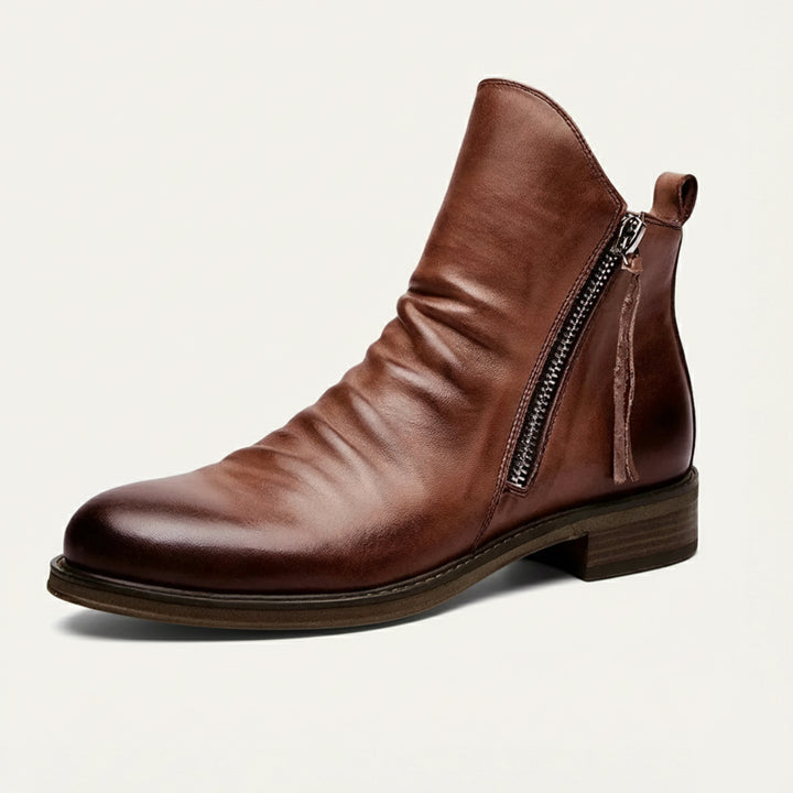 The Rue Honoré Men’s Faux Leather Boots - Luxury Shoes