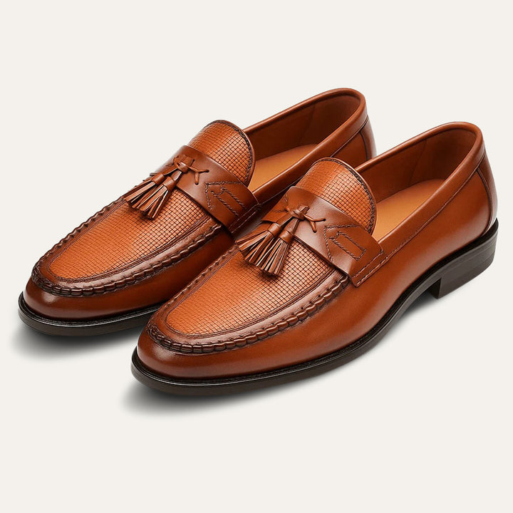 The Carmarthen Men's Formal Faux Leather Tassel Loafers