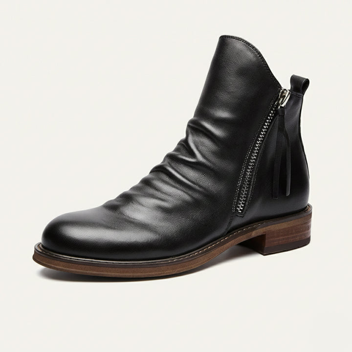 The Rue Honoré Men’s Faux Leather Boots - Luxury Shoes