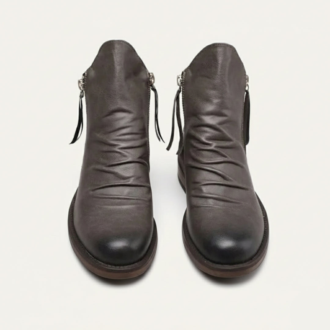 The Rue Honoré Men’s Faux Leather Boots - Luxury Shoes